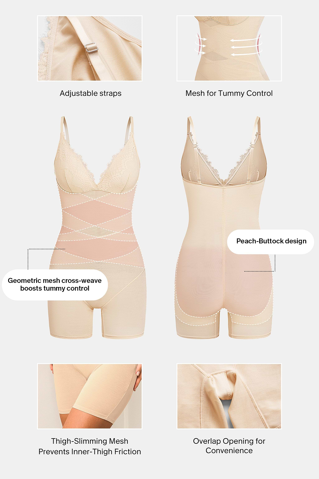 Don’t Ask Nude Shapewear Bodysuit