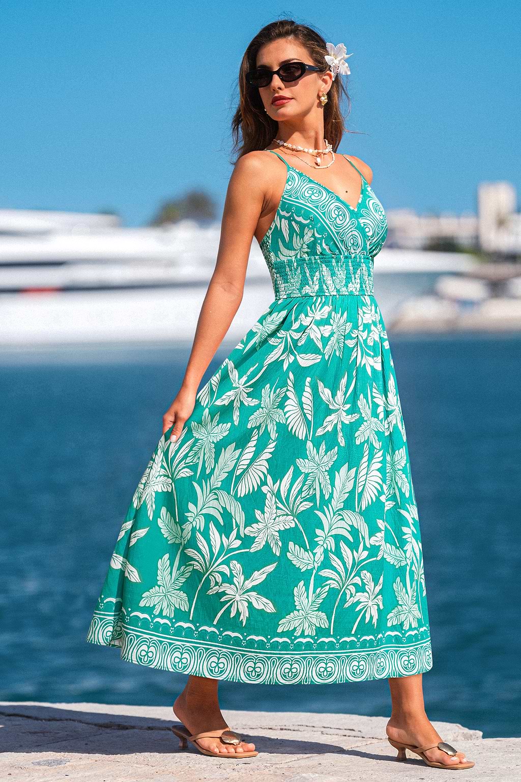 What a Vibe Tropical Maxi Dress