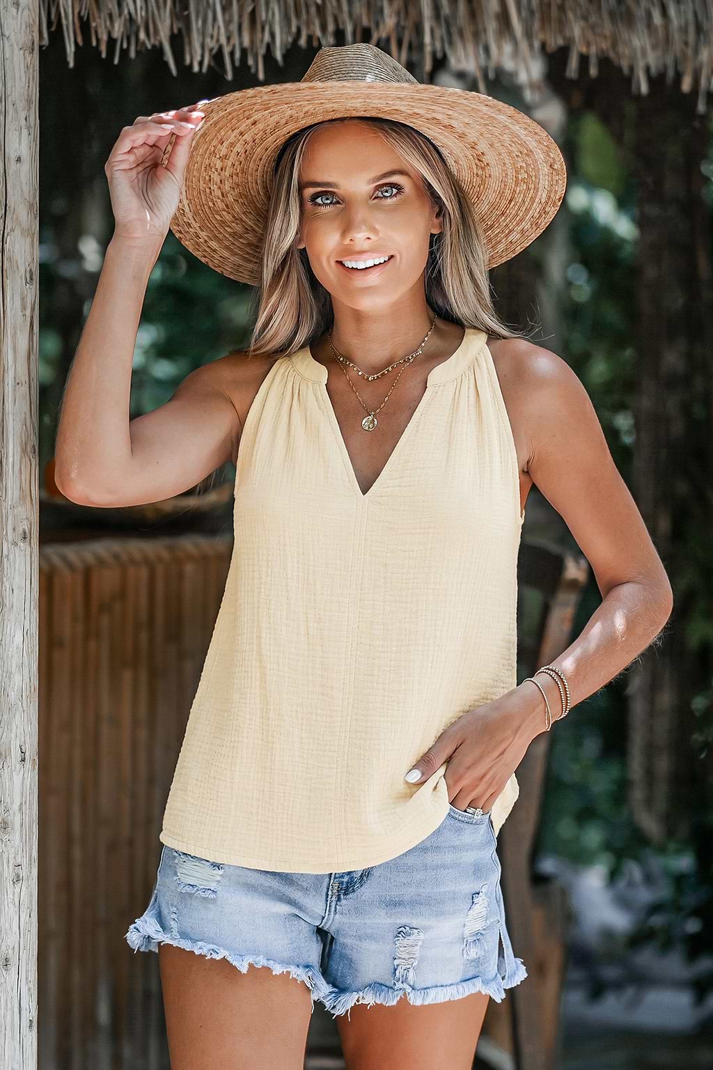 Seaside Villa Beige Top