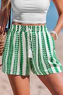Wanderlust Soul Boho Groene Cover-Up Shorts
