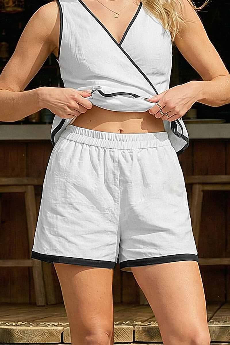 Panoramic White Shorts