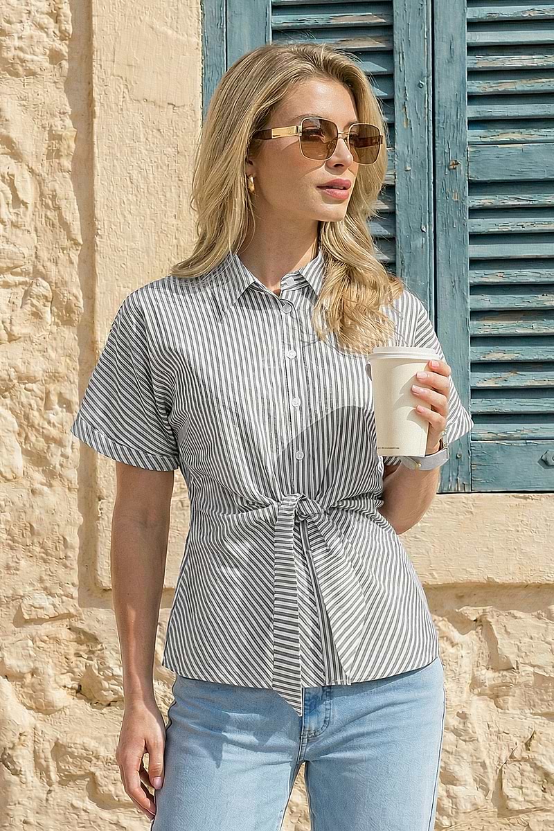 Show Off Striped Blouse