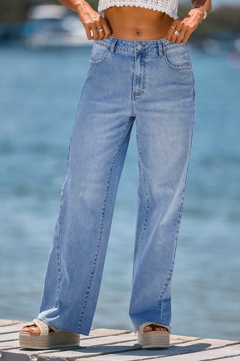 Gerade Jeans in Blau