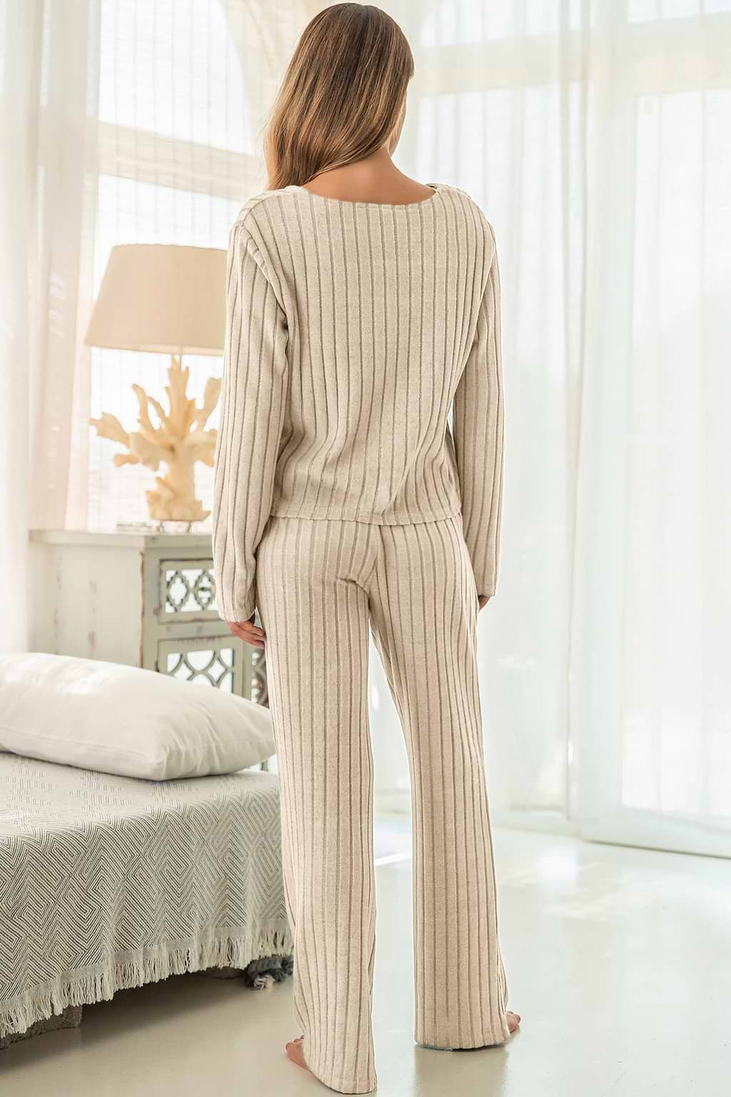 Ensemble de pyjama beige