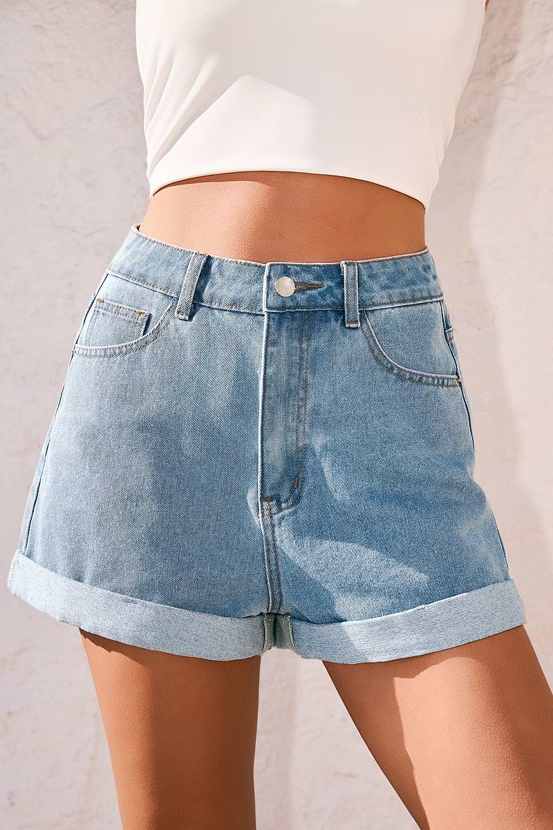 Adore You Blue Denim Shorts