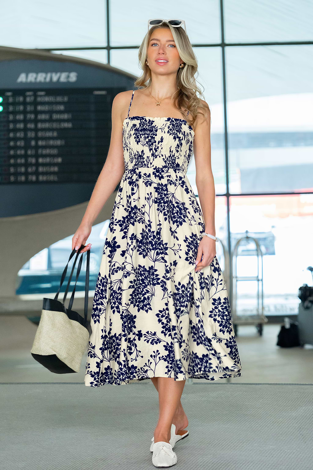 So Dainty Floral Midi Dress
