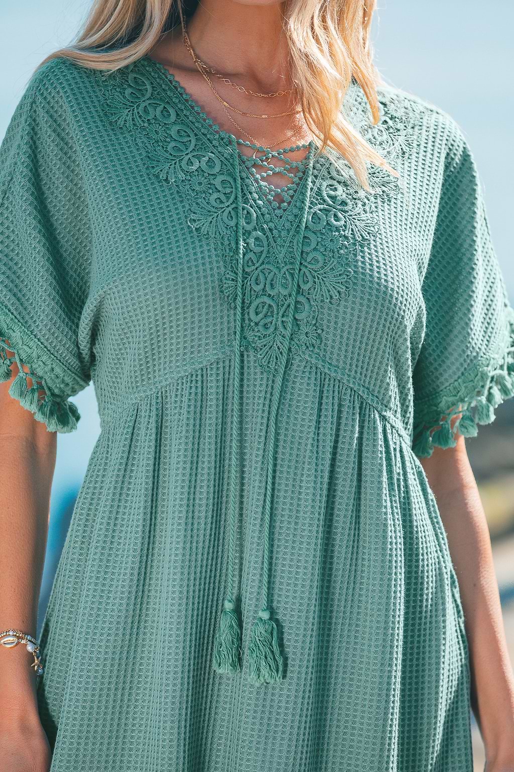 Grotto Green Maxi Dress