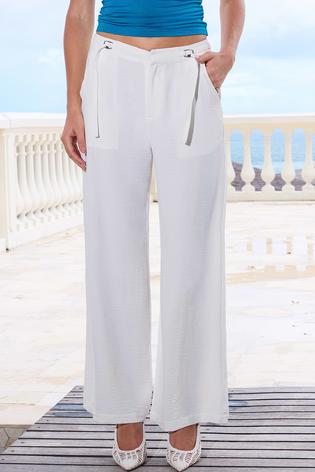 So Posh White Pants