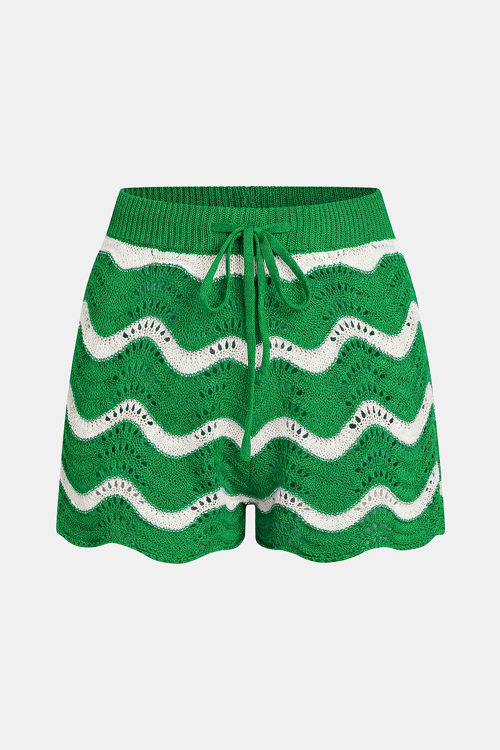 Coral Garden Striped Cover-Up Shorts
