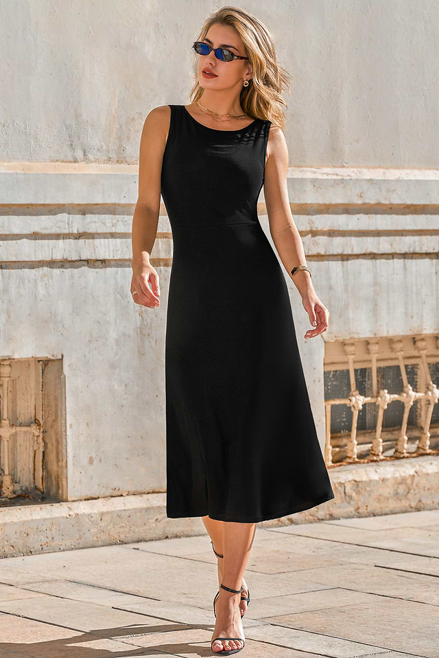 green emerald velvet dress PRETTYGARDEN Womens Midi Dresses Puff Short Sleeve V Neck Swiss Dot Pl