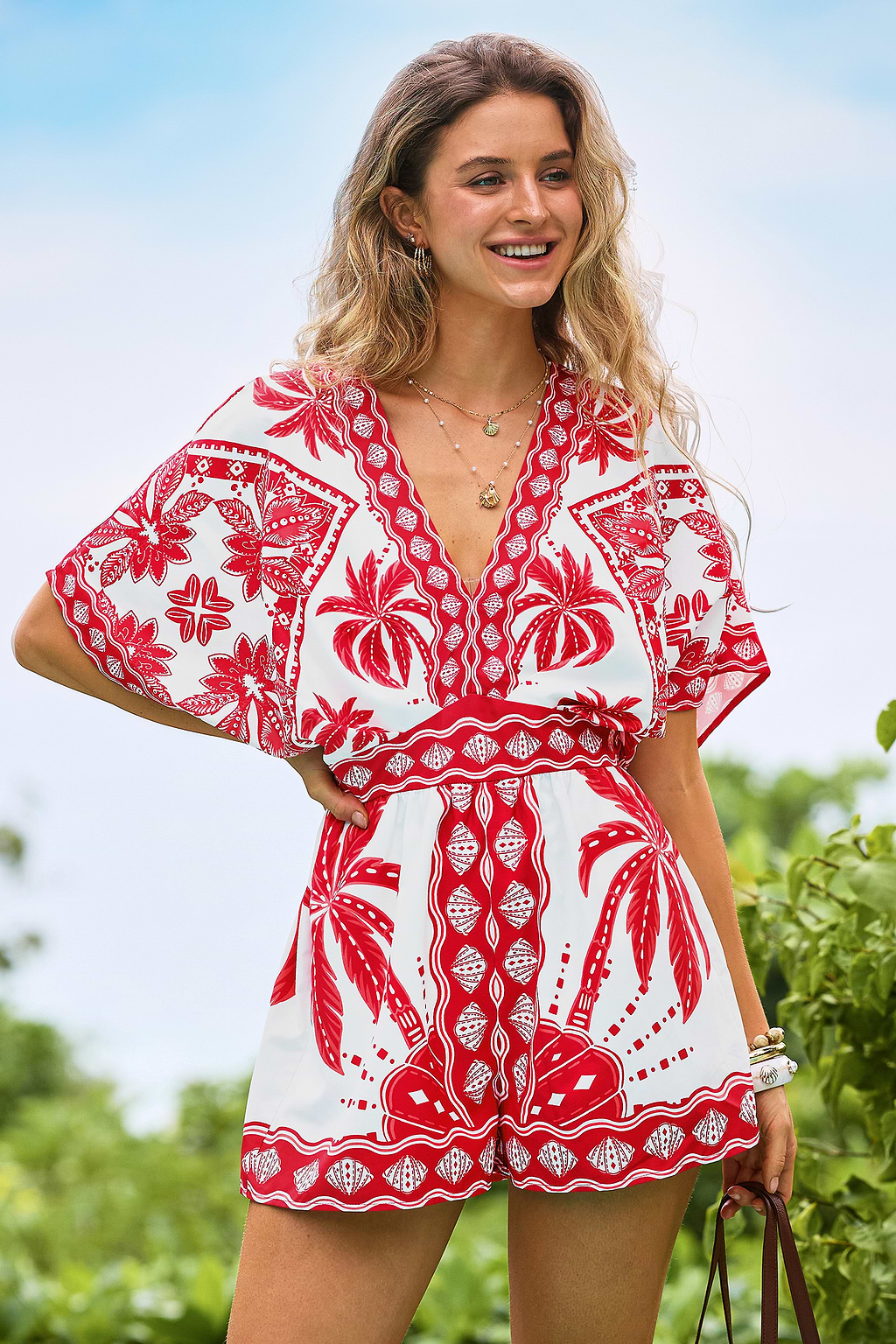 Carmel Beach Tropical Romper