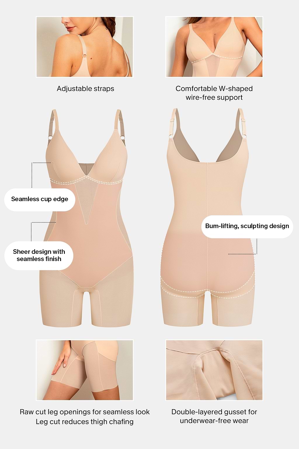 Good as Is Nude Shapewear Bodysuit