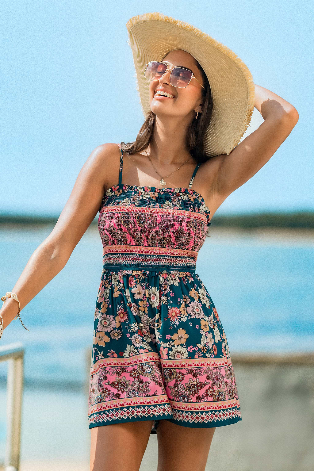 Spur of the Moment Floral Playsuit