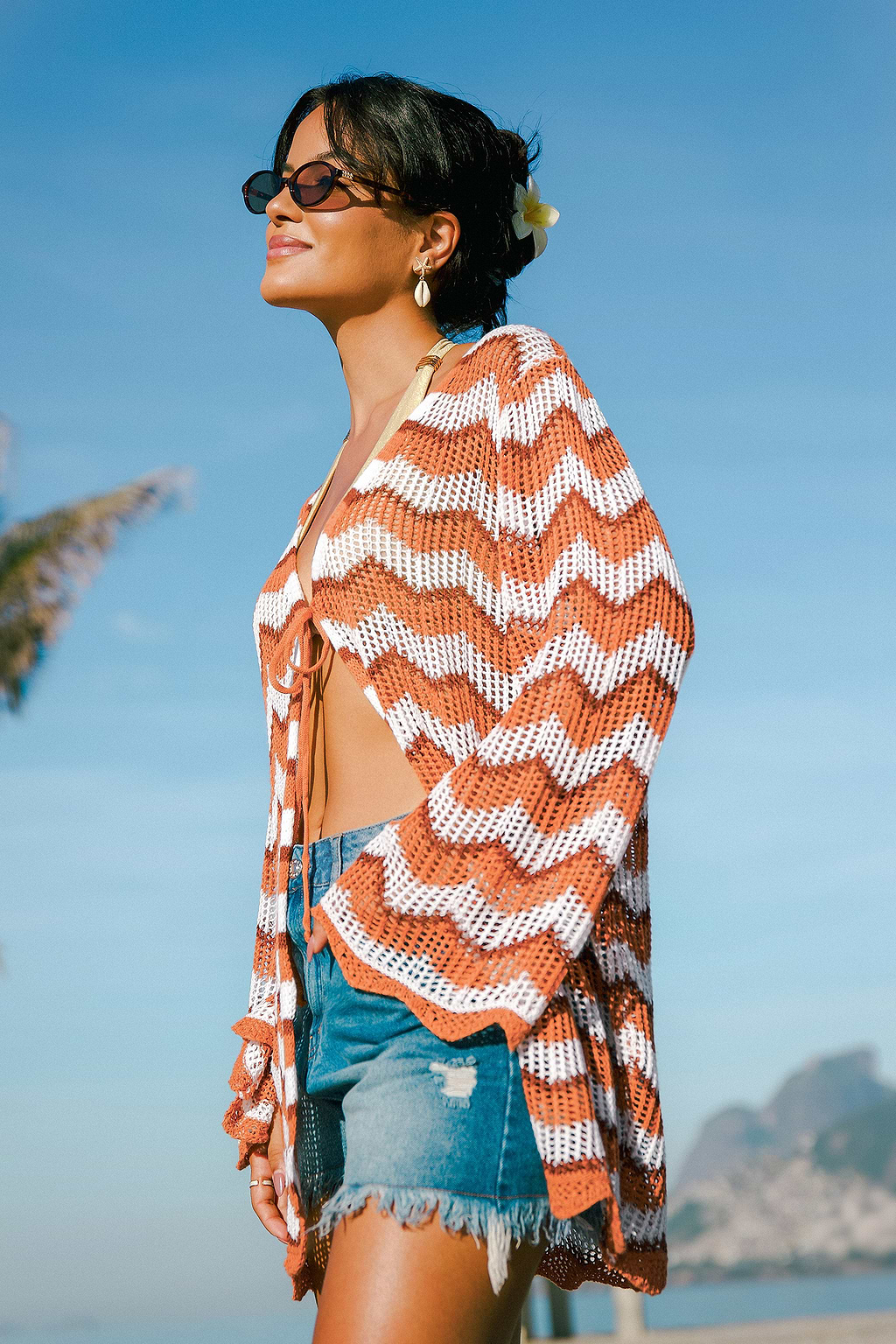 Echo Valley Chevron Cover-Up Kimono