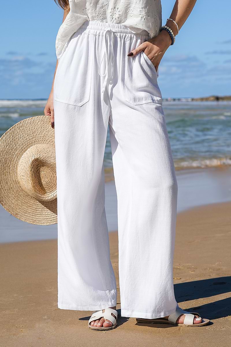 x JJD Mediterranean Muse White Trousers