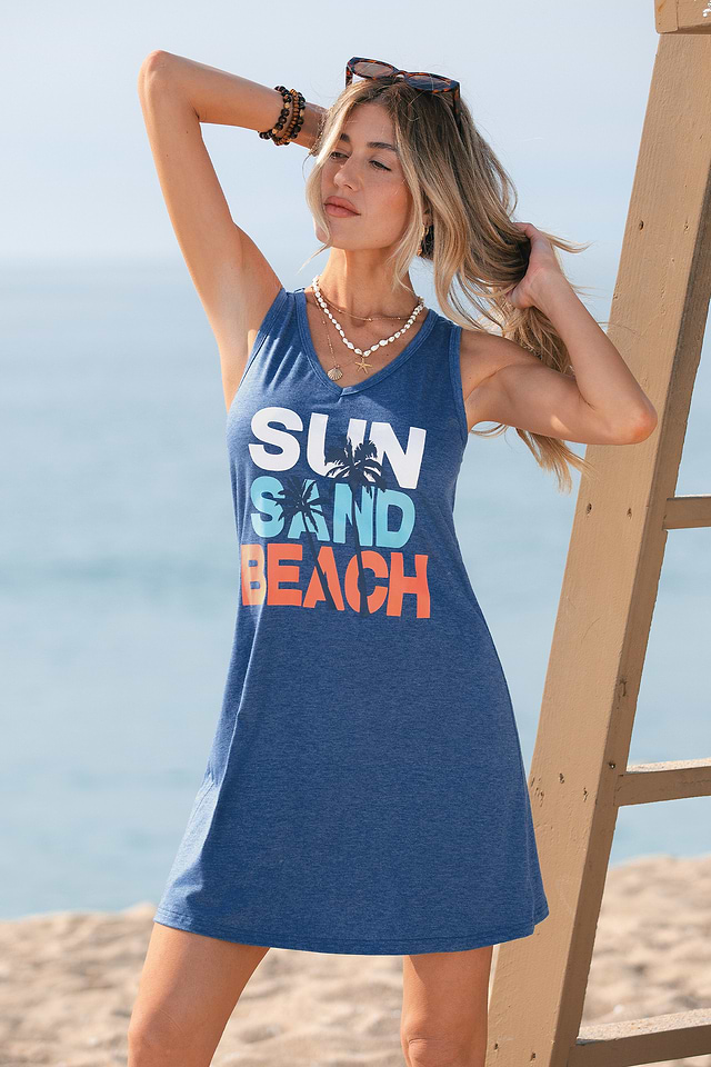 graphic mini dress Adjustable Straps Sleeveless V-Neck, City Girl Micro in Black, Size L, For Streetwear catching graphic floral pattern that demands attention Upcycled Graphic T-Shirts Mini Dress