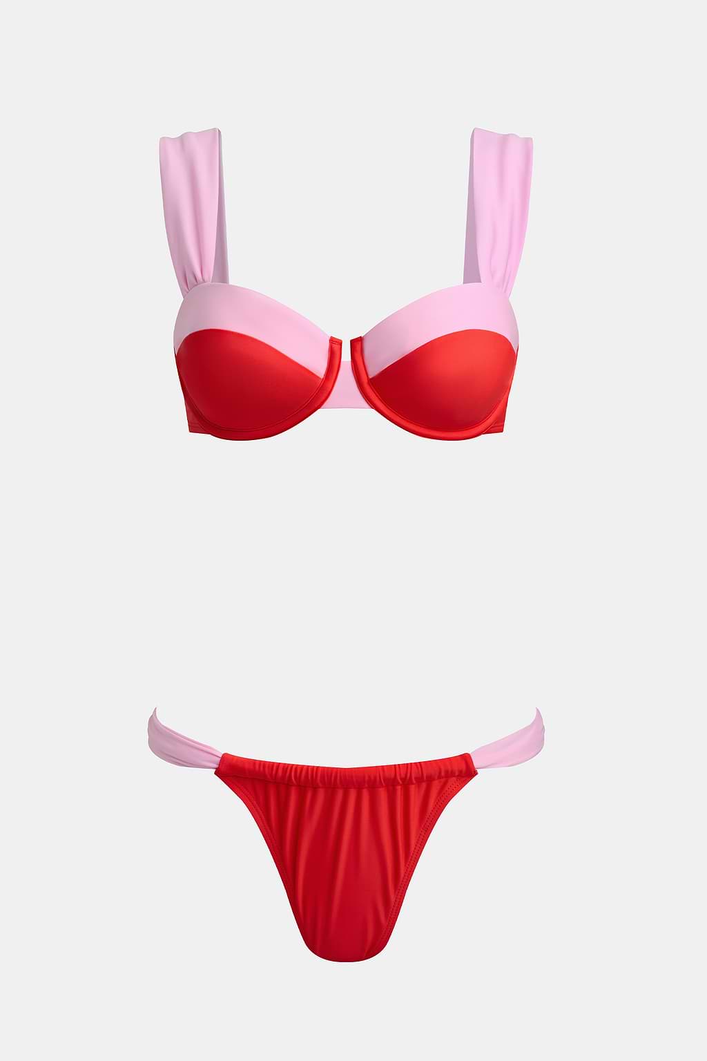 x Conjunto de bikini de dos tonos Arrow de JJD Eros