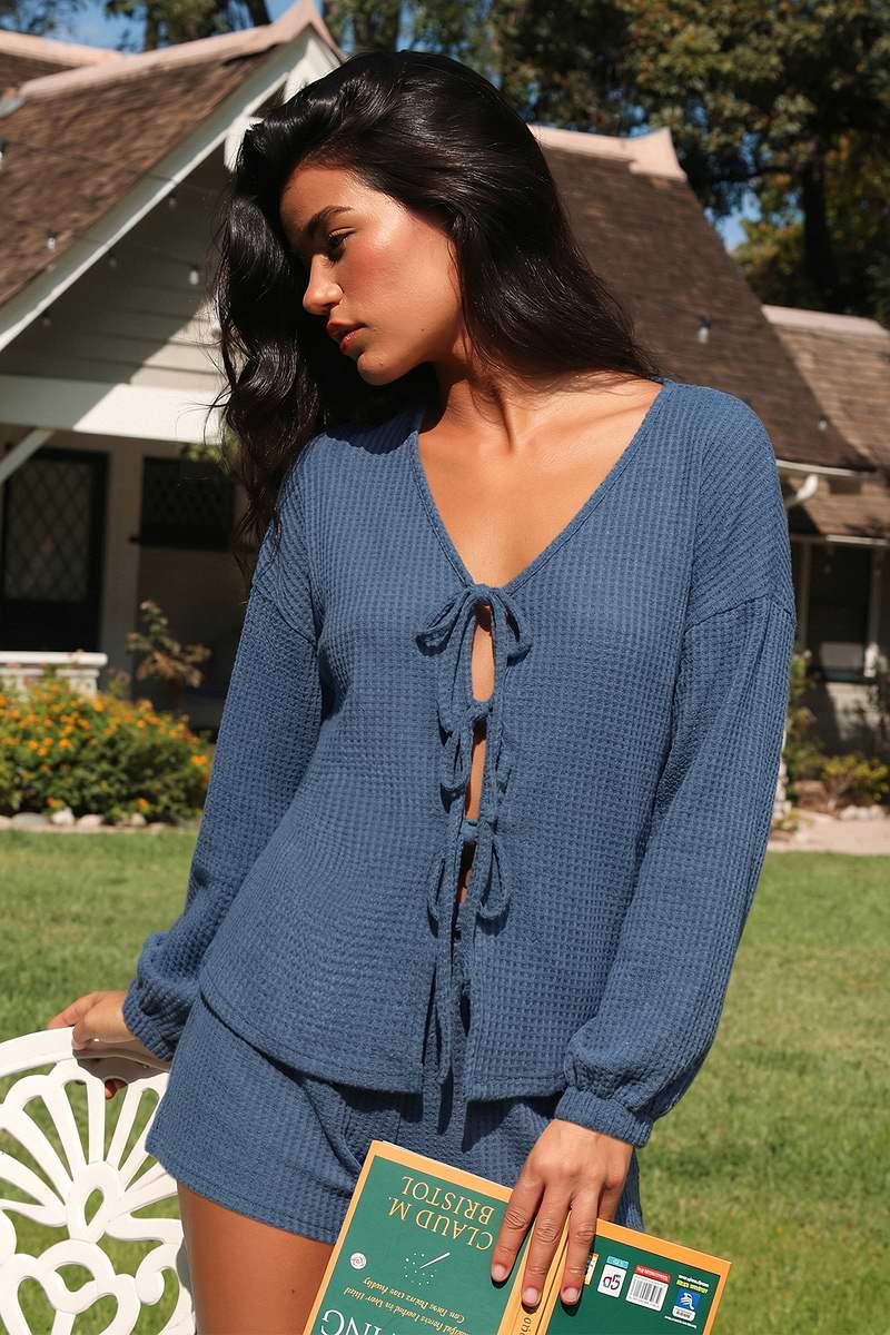 Early Night Blue Pajama Set