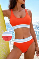 Rivalry Orange Bikini Set