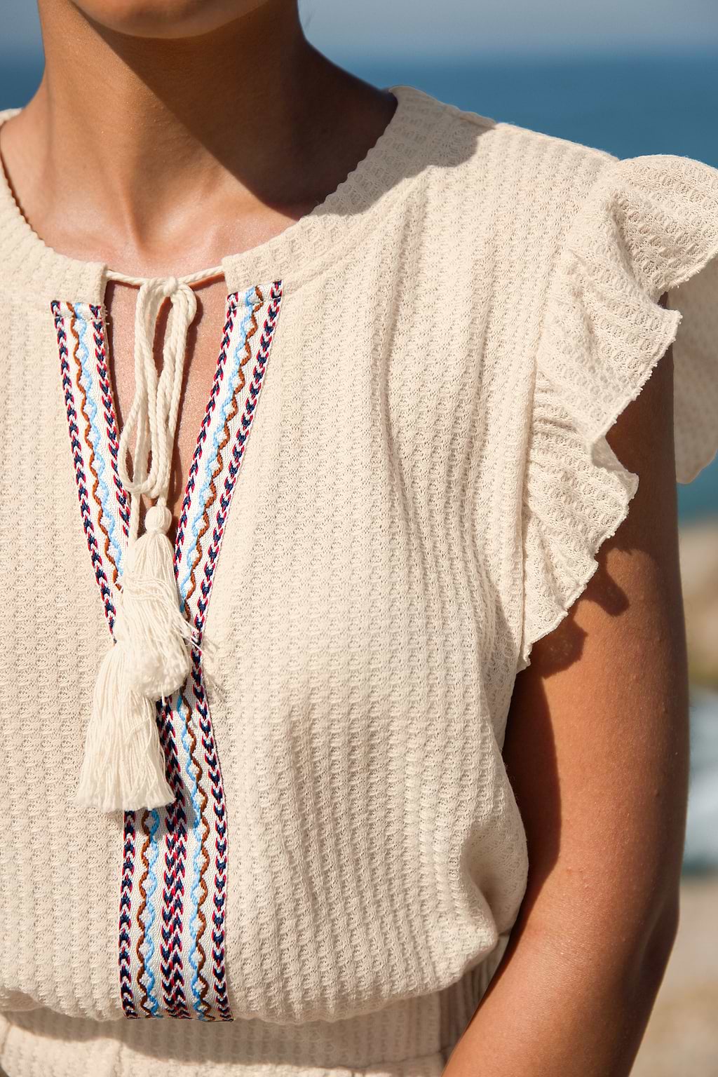 Desert Breeze Beige Romper