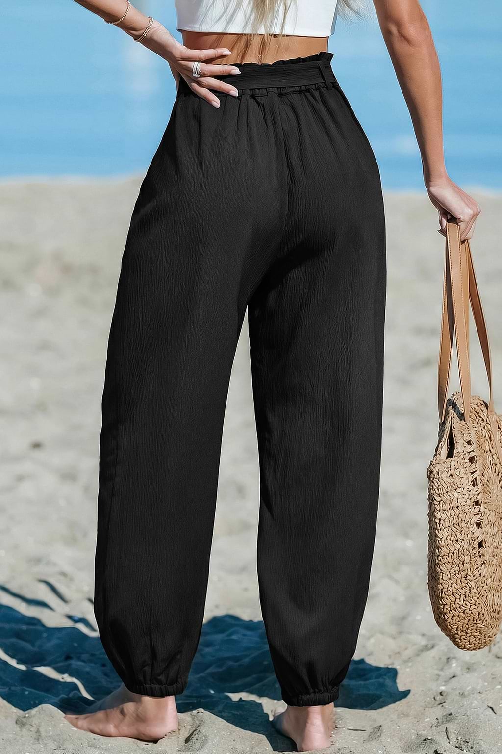 Schwarze Sommerhose