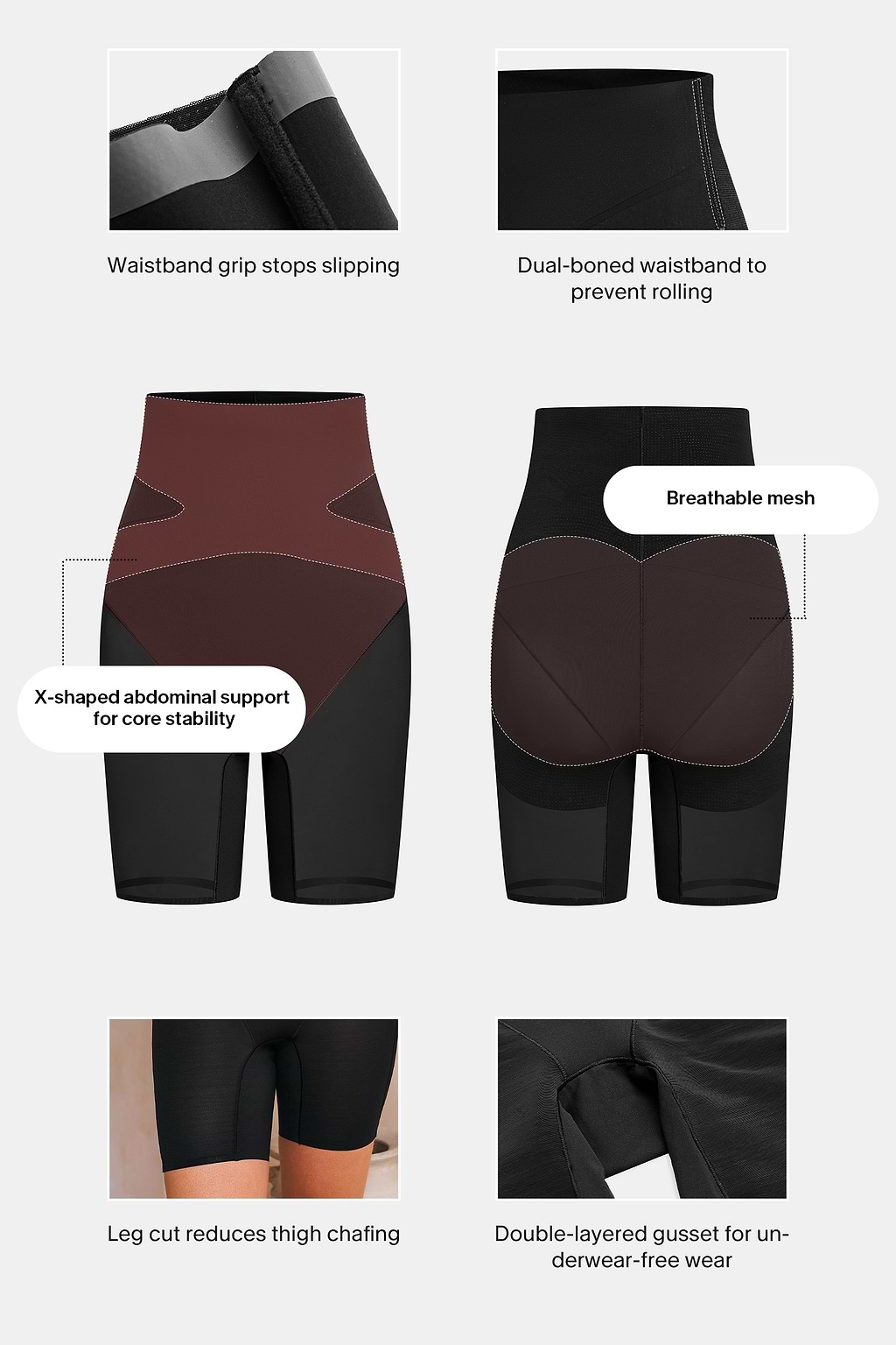 Night Moves Black Shapewear Bottoms