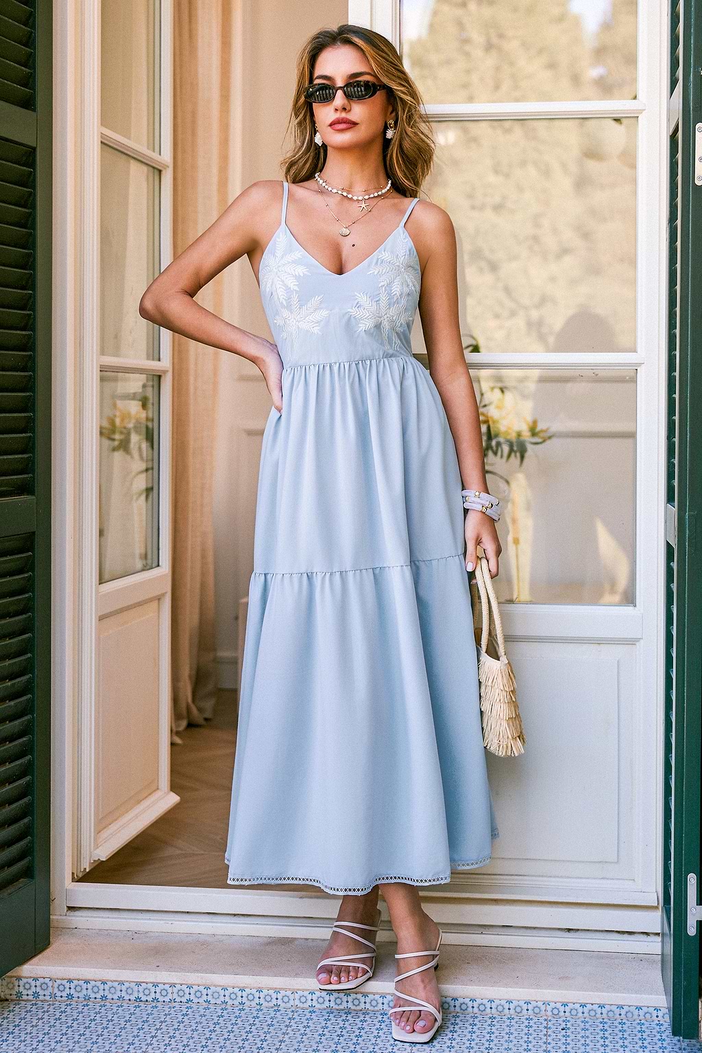 Malibu Girl Tropical Maxi Dress