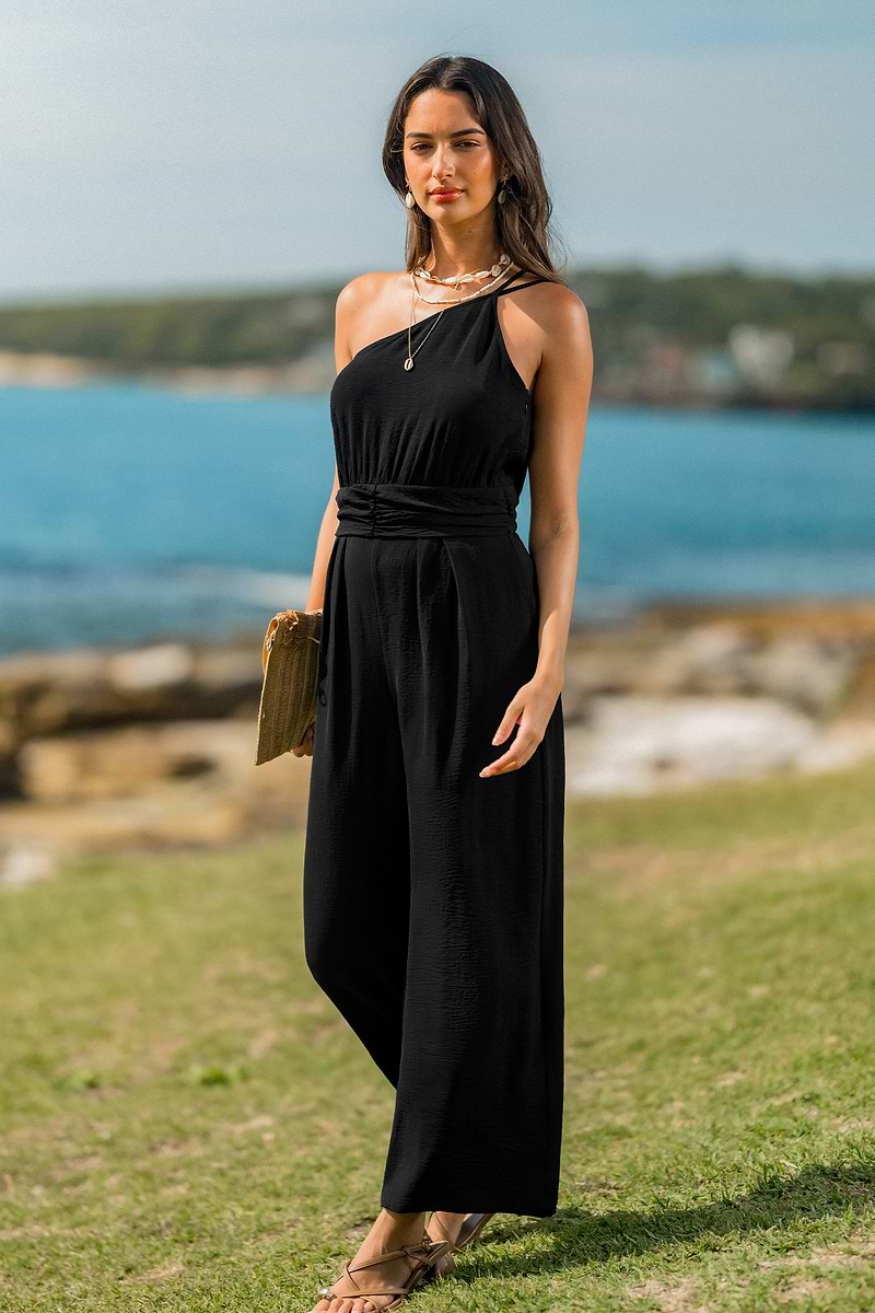 Gotta Glow Black Jumpsuit