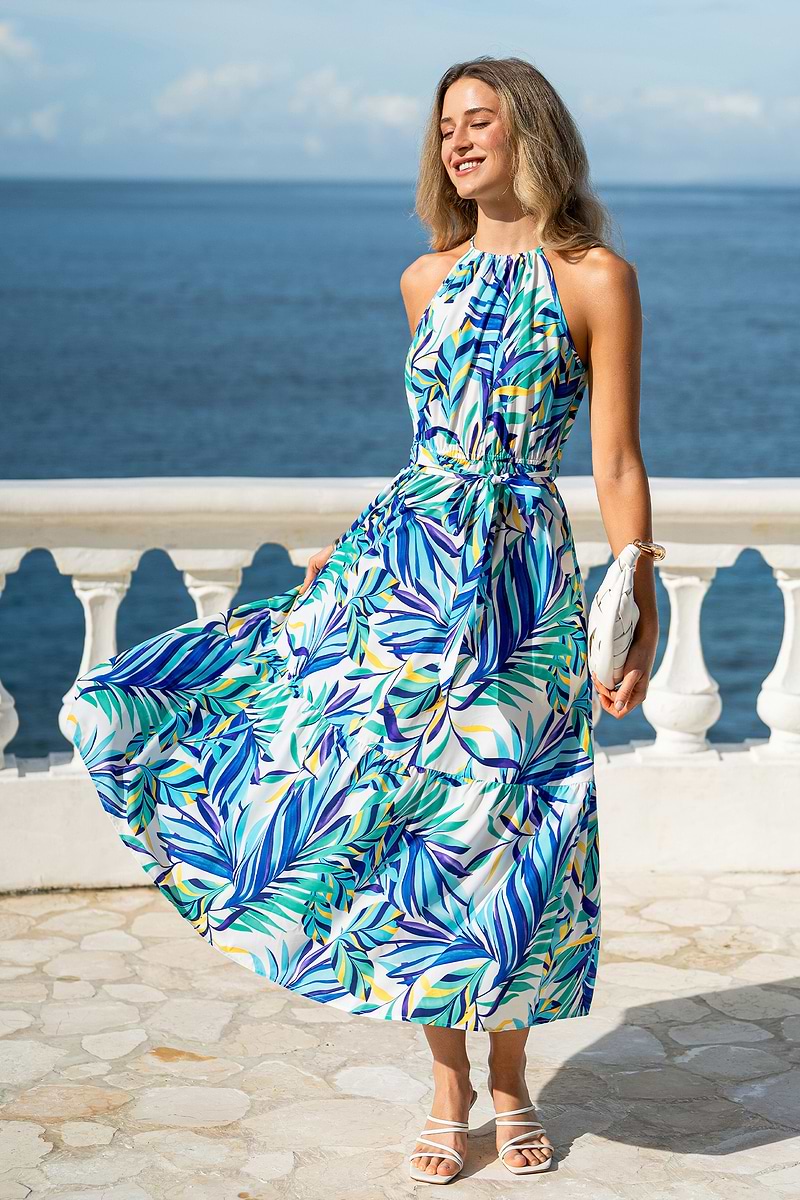 Limitless Tropical Maxi Dress