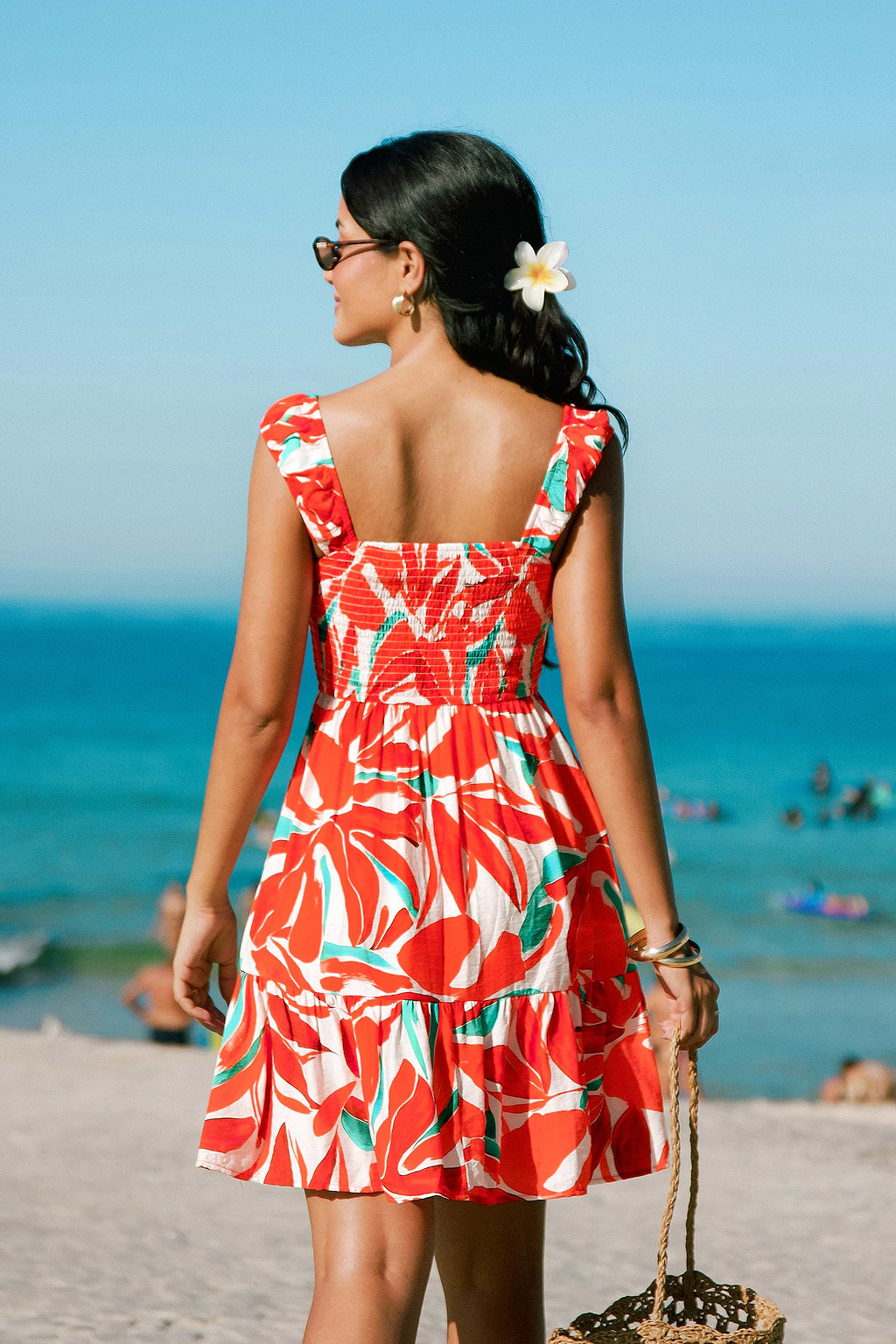 Fruity Fizz Tropical Mini Dress