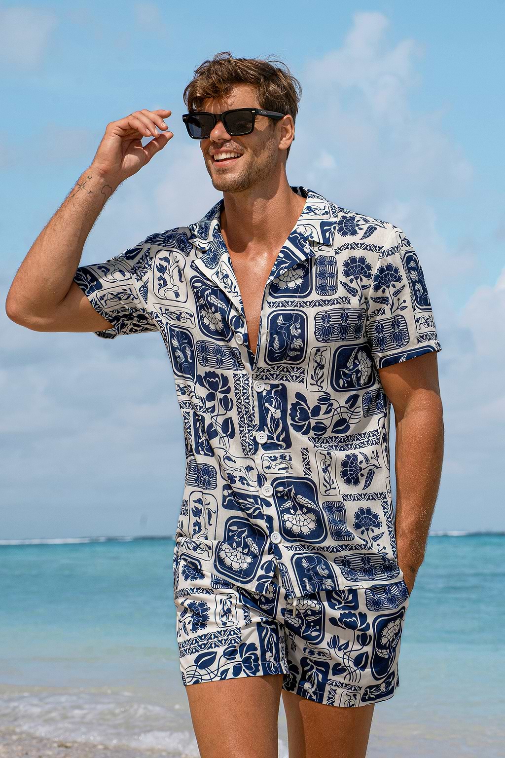 Coastal Terrain Floral Shirt