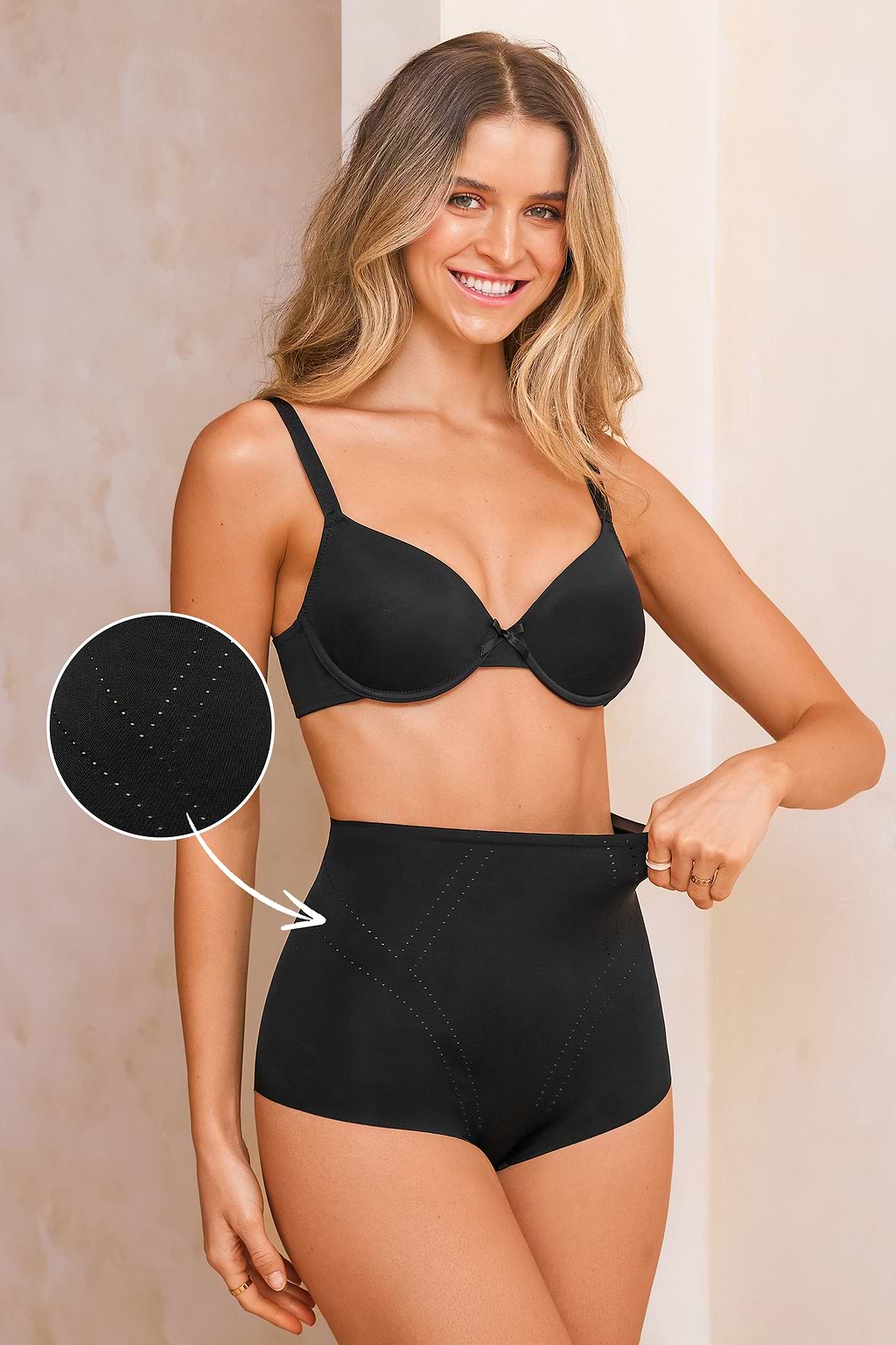 Braguitas moldeadoras negras Sweet Fix