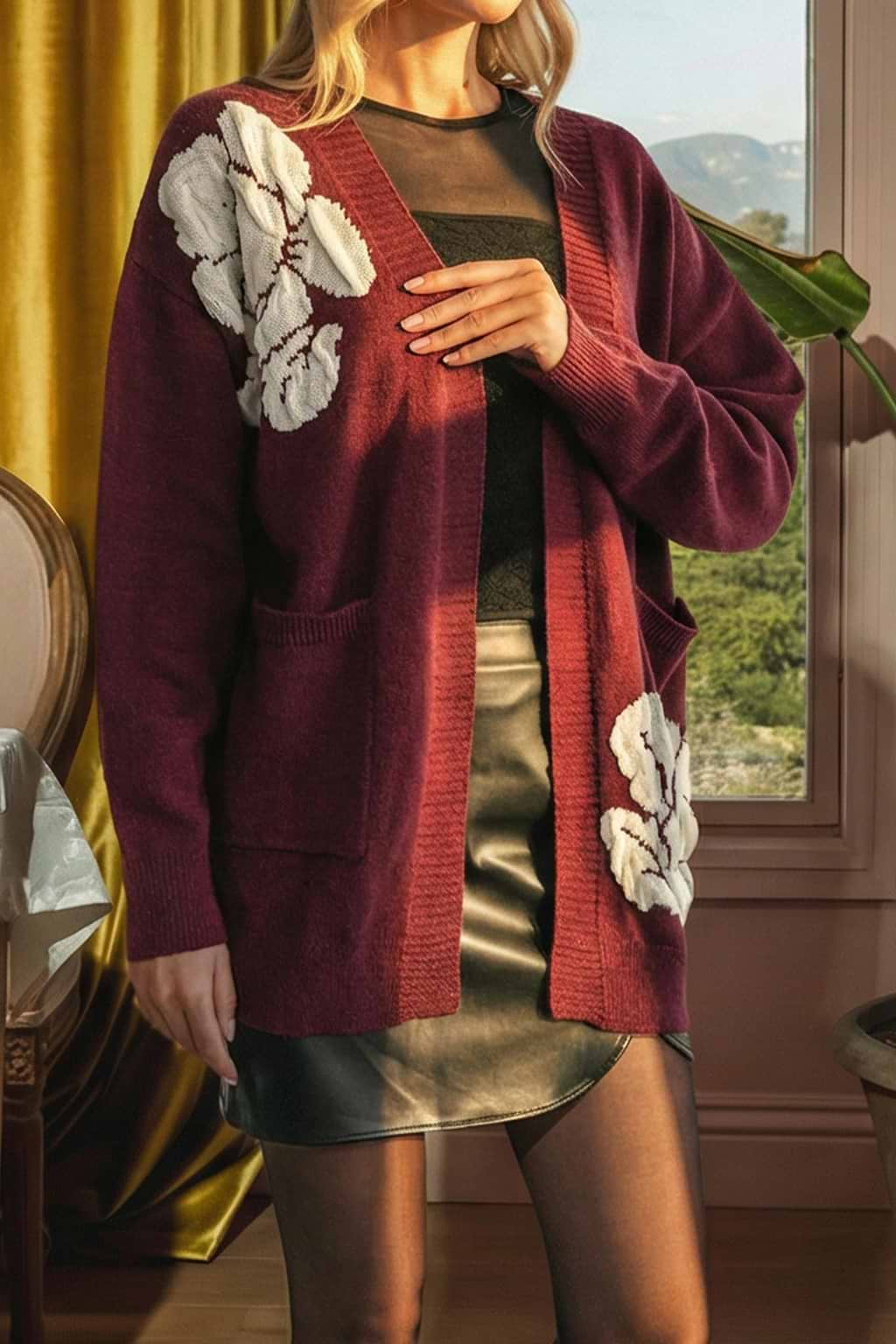 Swoon Red Cardigan