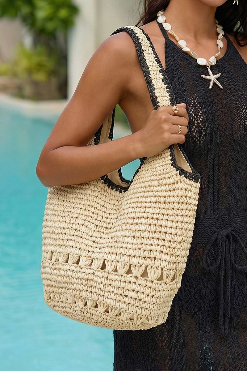 Borsa di paglia raggiante