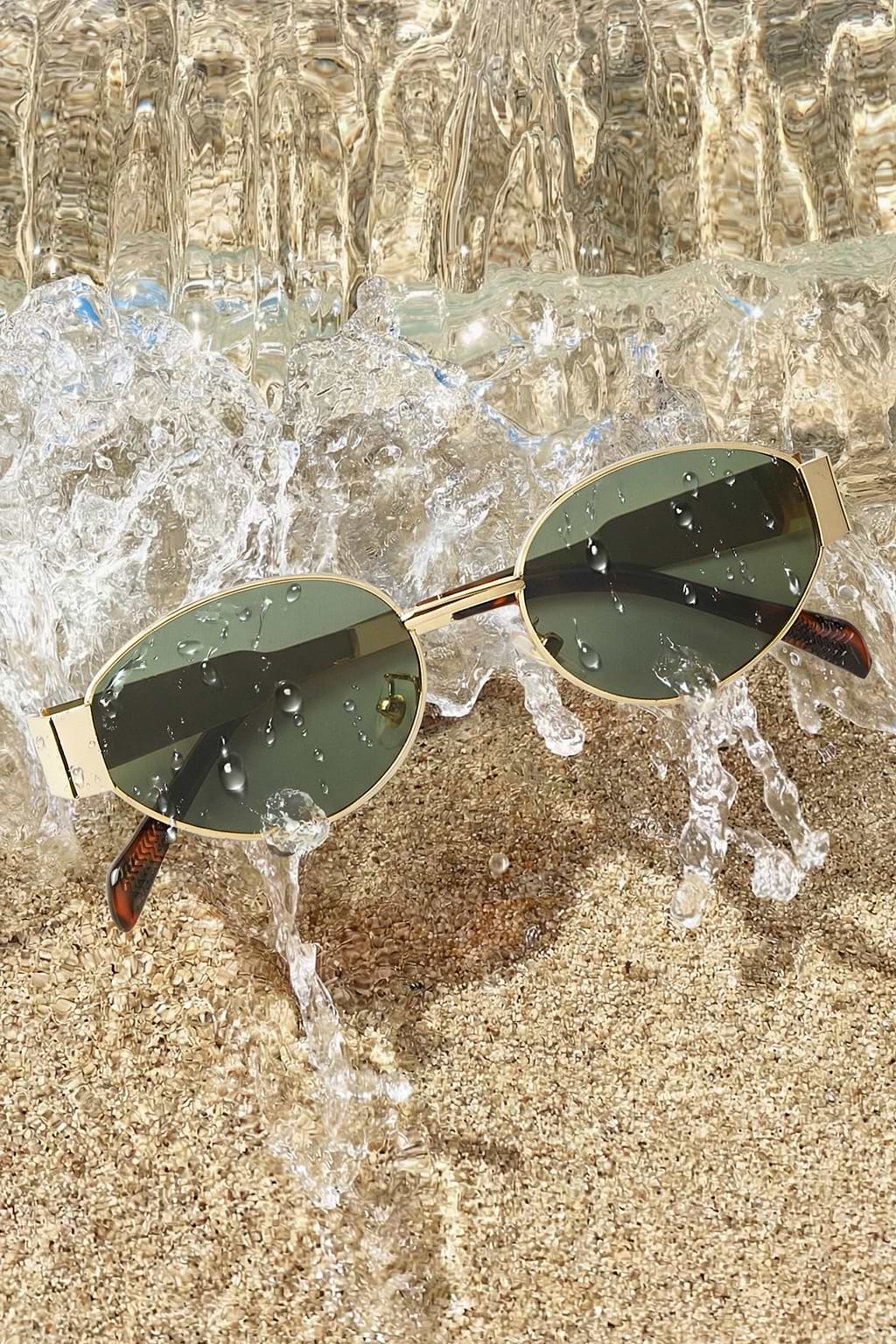 Occhiali da sole Incognito color oro