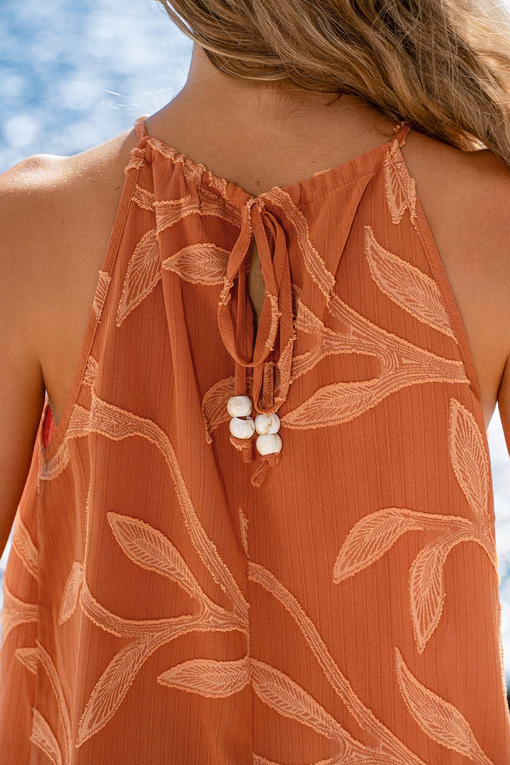 Citrine Tropical Mini Dress