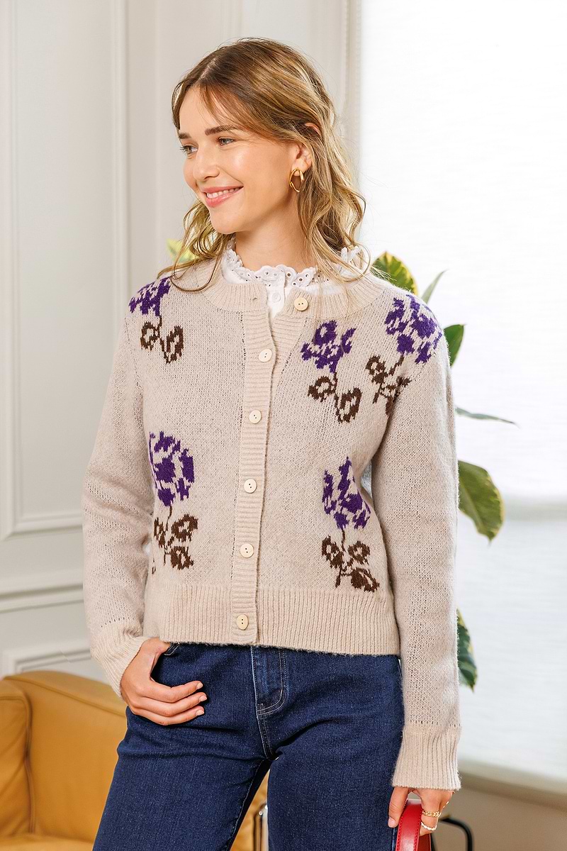 Willow Thread Floral Cardigan