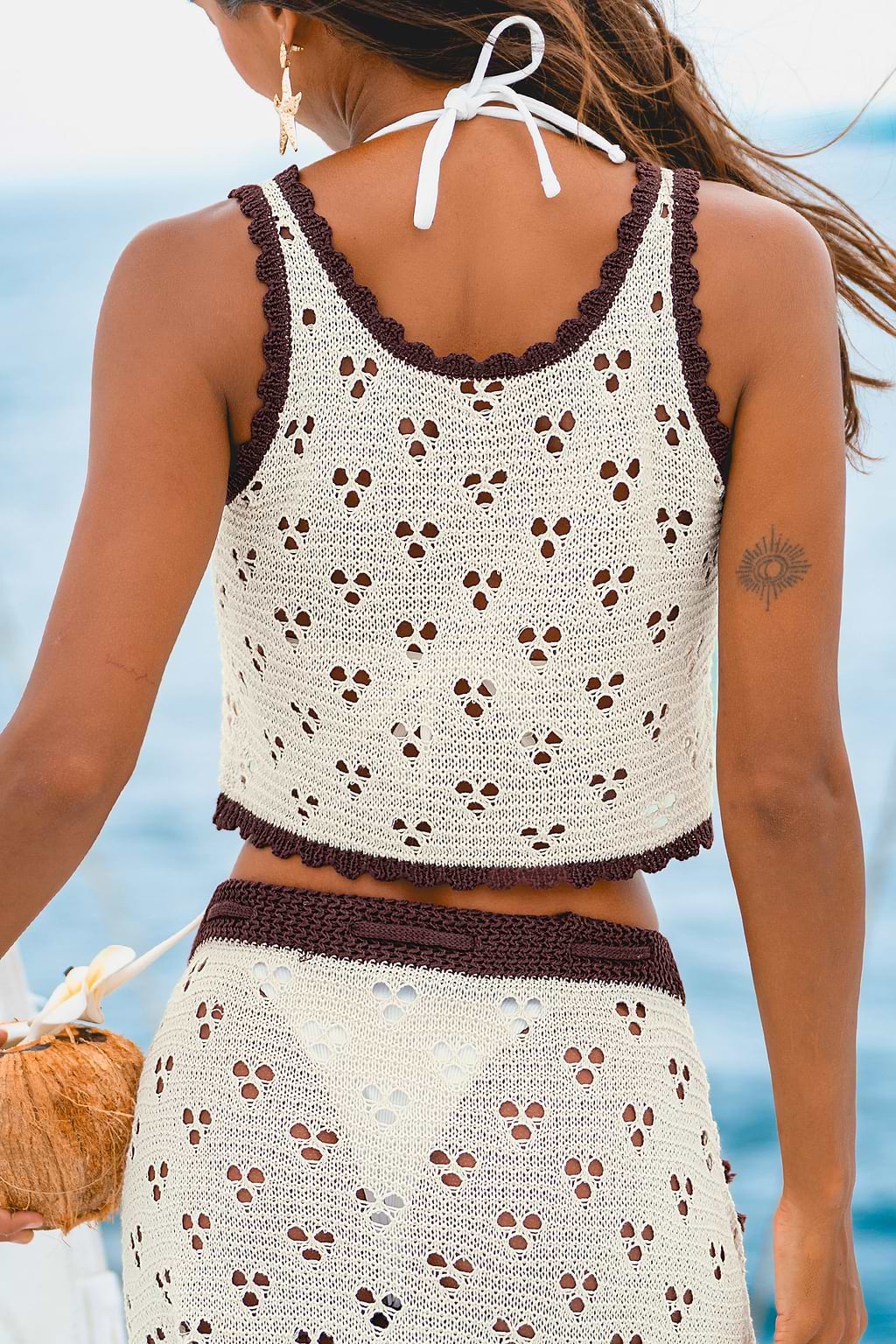 With Oatmilk White Cover-Up Top