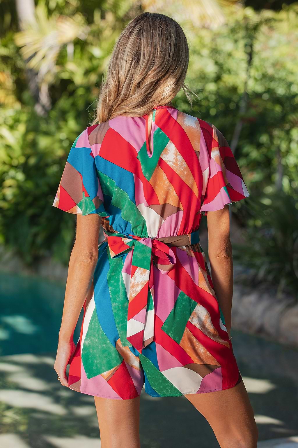 Spring Sunshine Abstract Playsuit