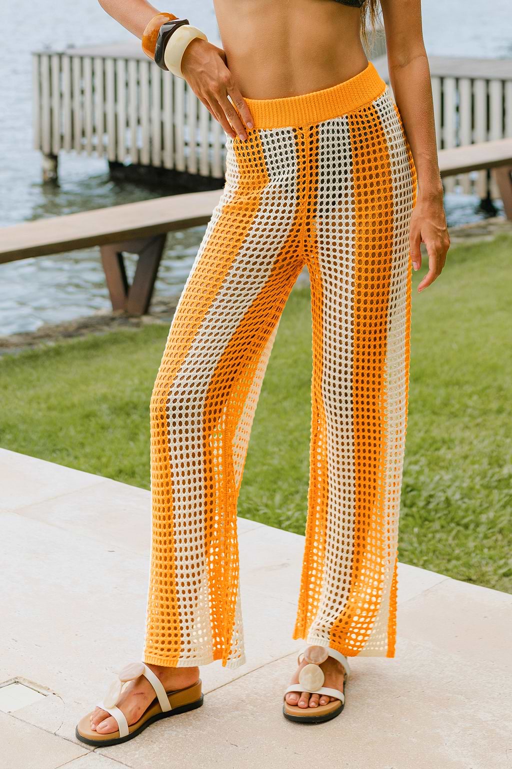 Groovy Girl Striped Cover-Up Pants