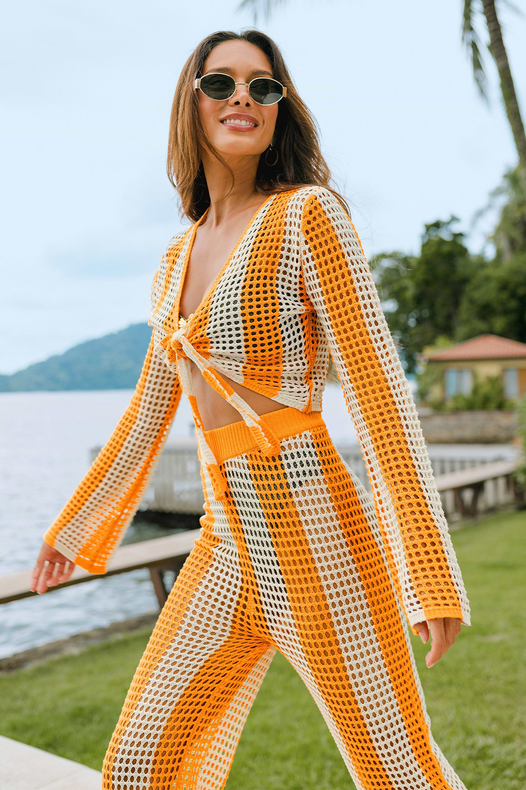 Groovy Girl Striped Cover-Up Pants