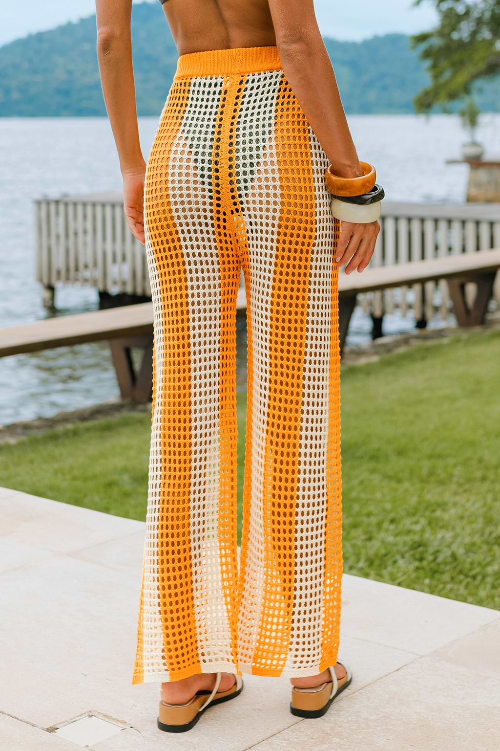 Groovy Girl Striped Cover-Up Trousers