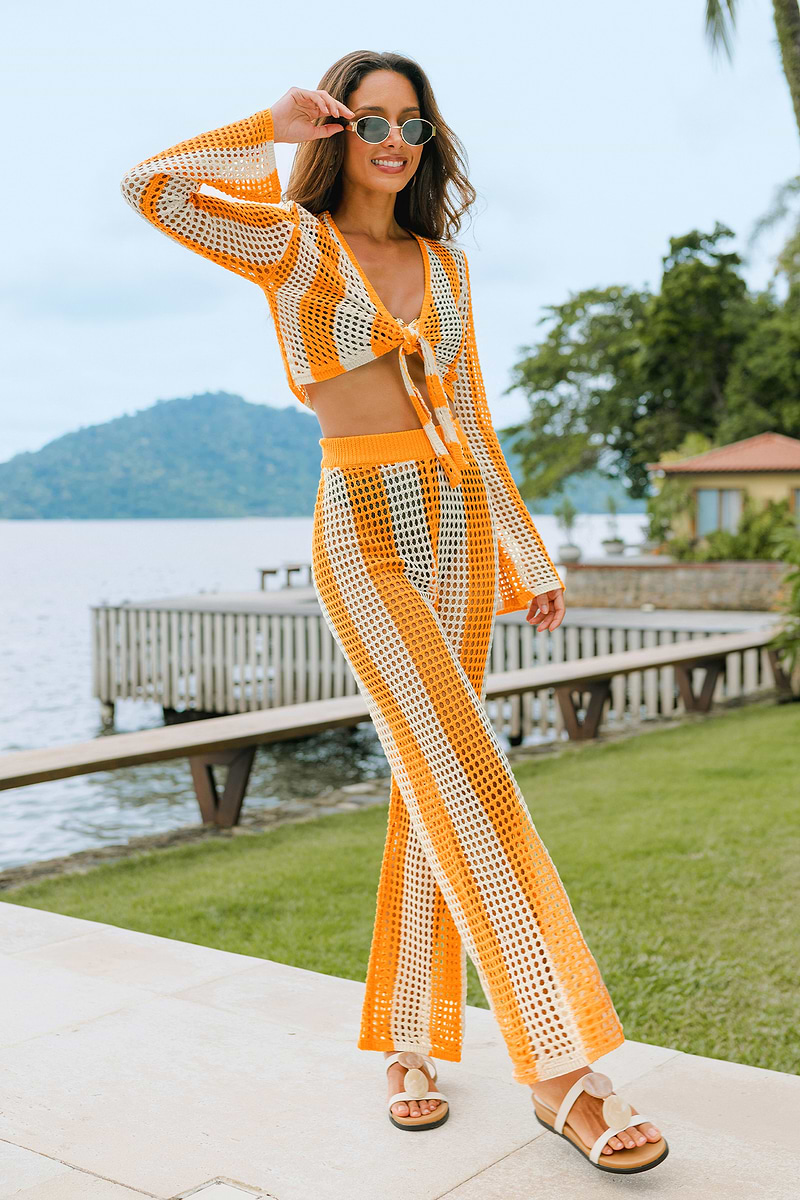 Groovy Girl Striped Cover-Up Pants