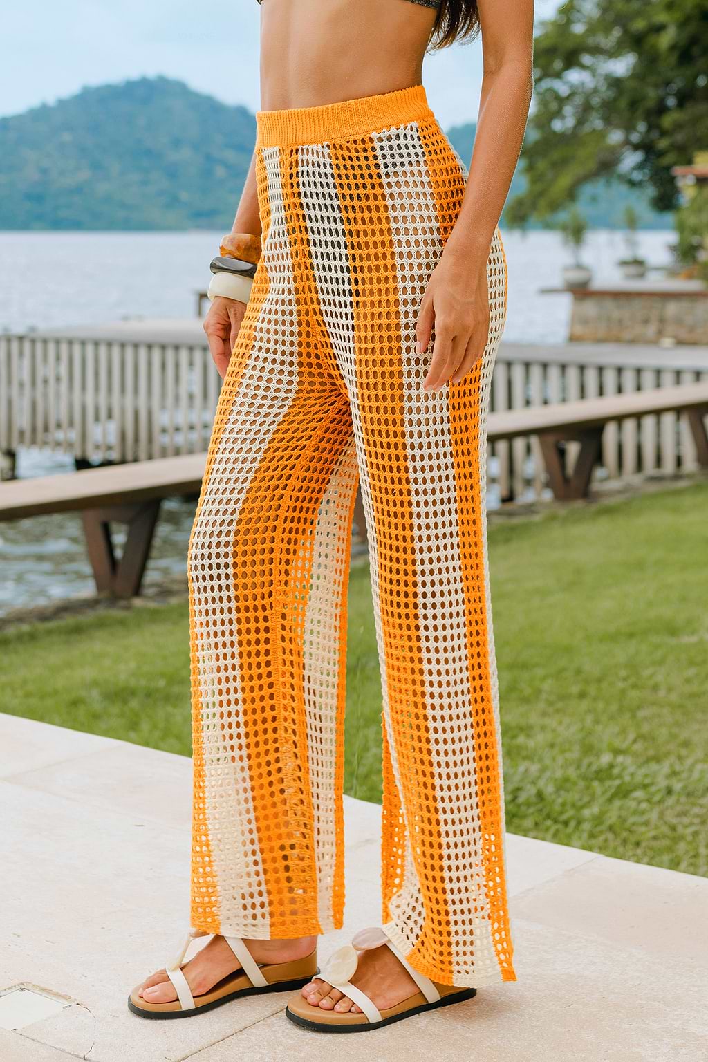 Groovy Girl Striped Cover-Up Trousers
