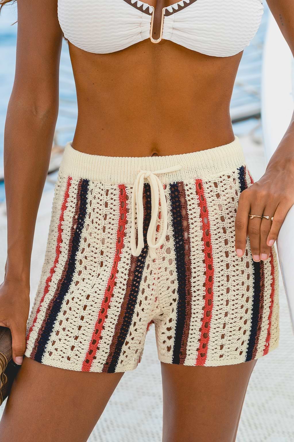 Spodenki w paski Up in Smoke Cover-Up