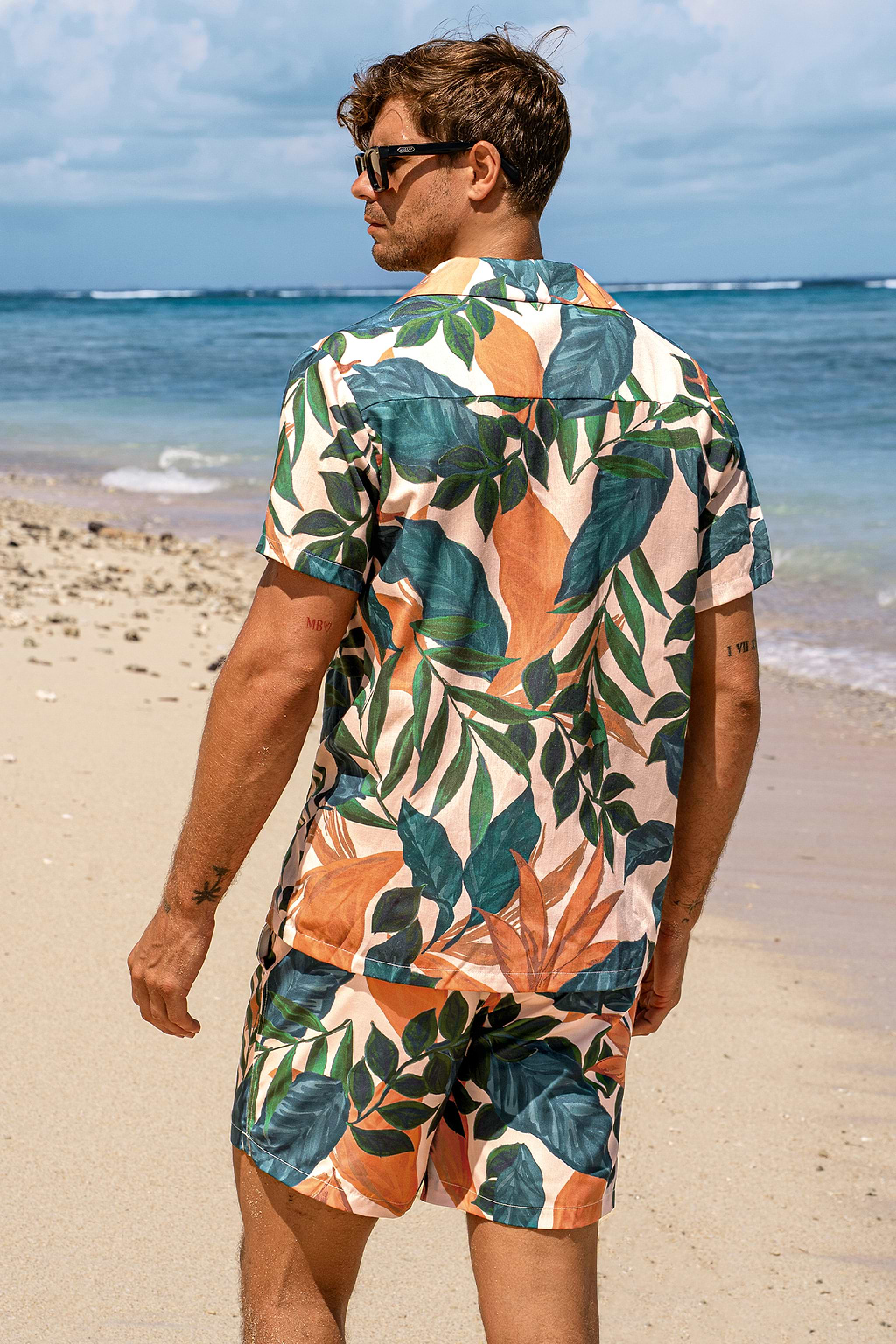 Short de bain tropical