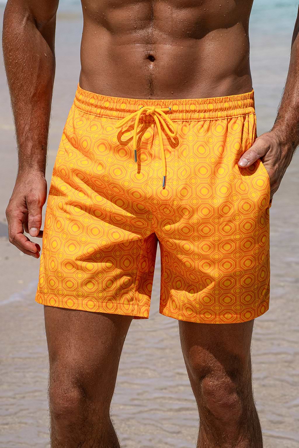 Mellow Yellow Geo Board Shorts