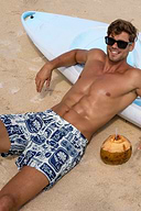 Coastal Terrain Floral Board Shorts