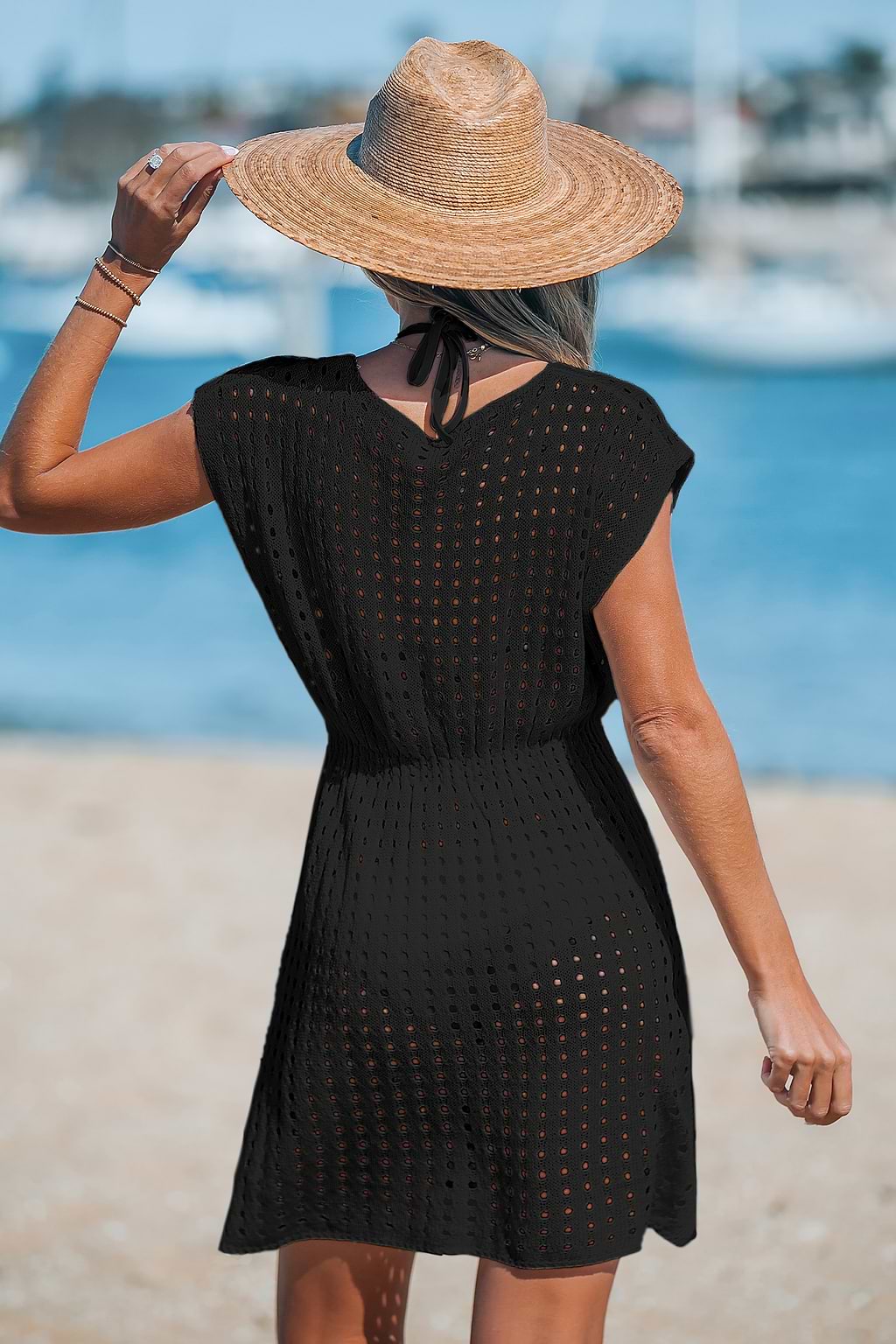 Cutout Cover-Up Mini Dress