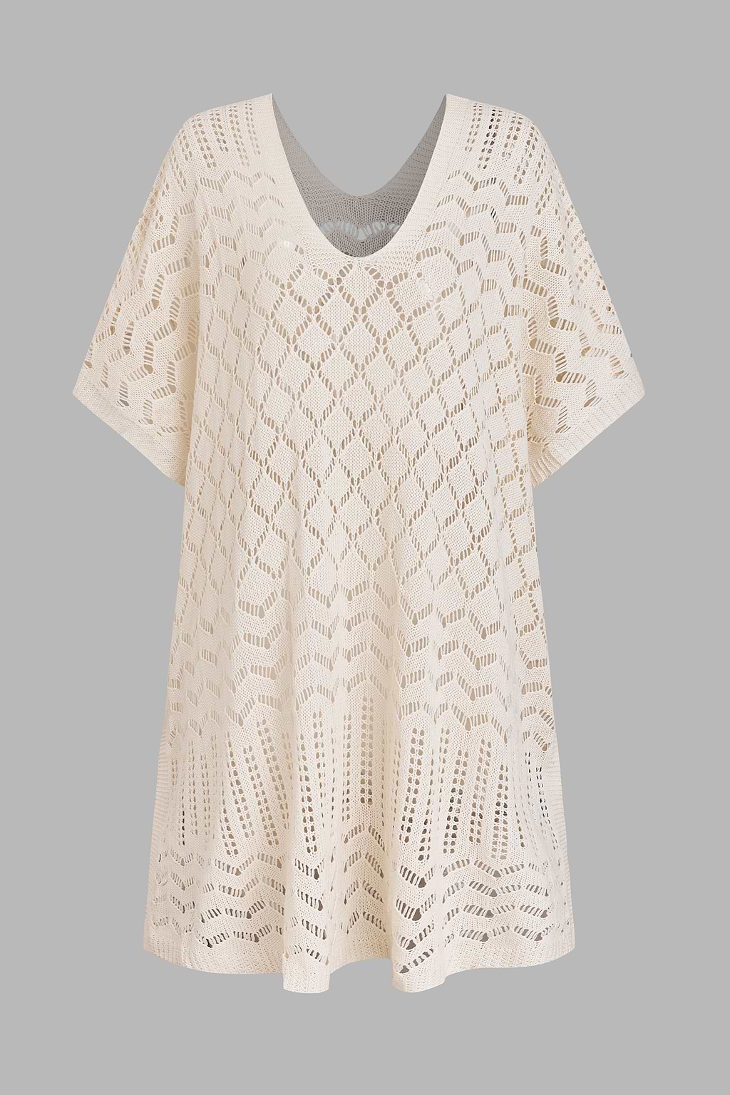 Laguna Escape Beige Cover-Up Mini Dress